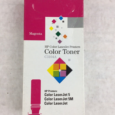 HP Color LaserJet Printers Color Toner C3104A Magenta Color LaserJet 5(M)