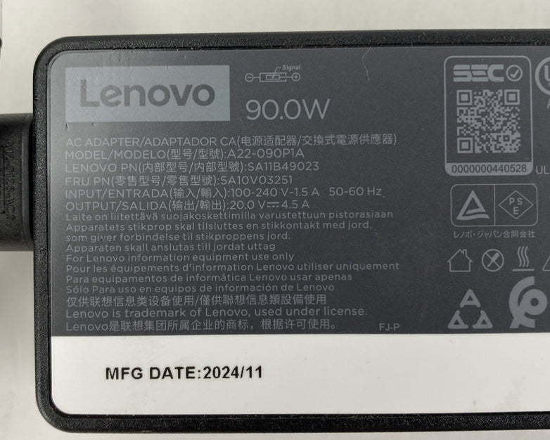 Lenovo ADLX90NCC3A 90W Yellow Tip Lot of 3