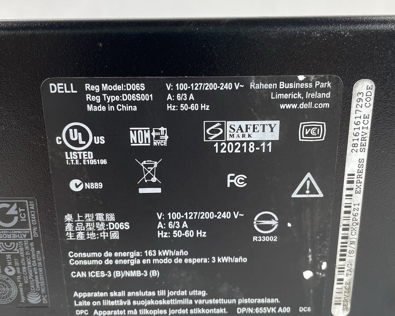 Dell Inspiron 660s SFF i5-3340s 2.80 GHz 8 GB RAM No HDD/OS