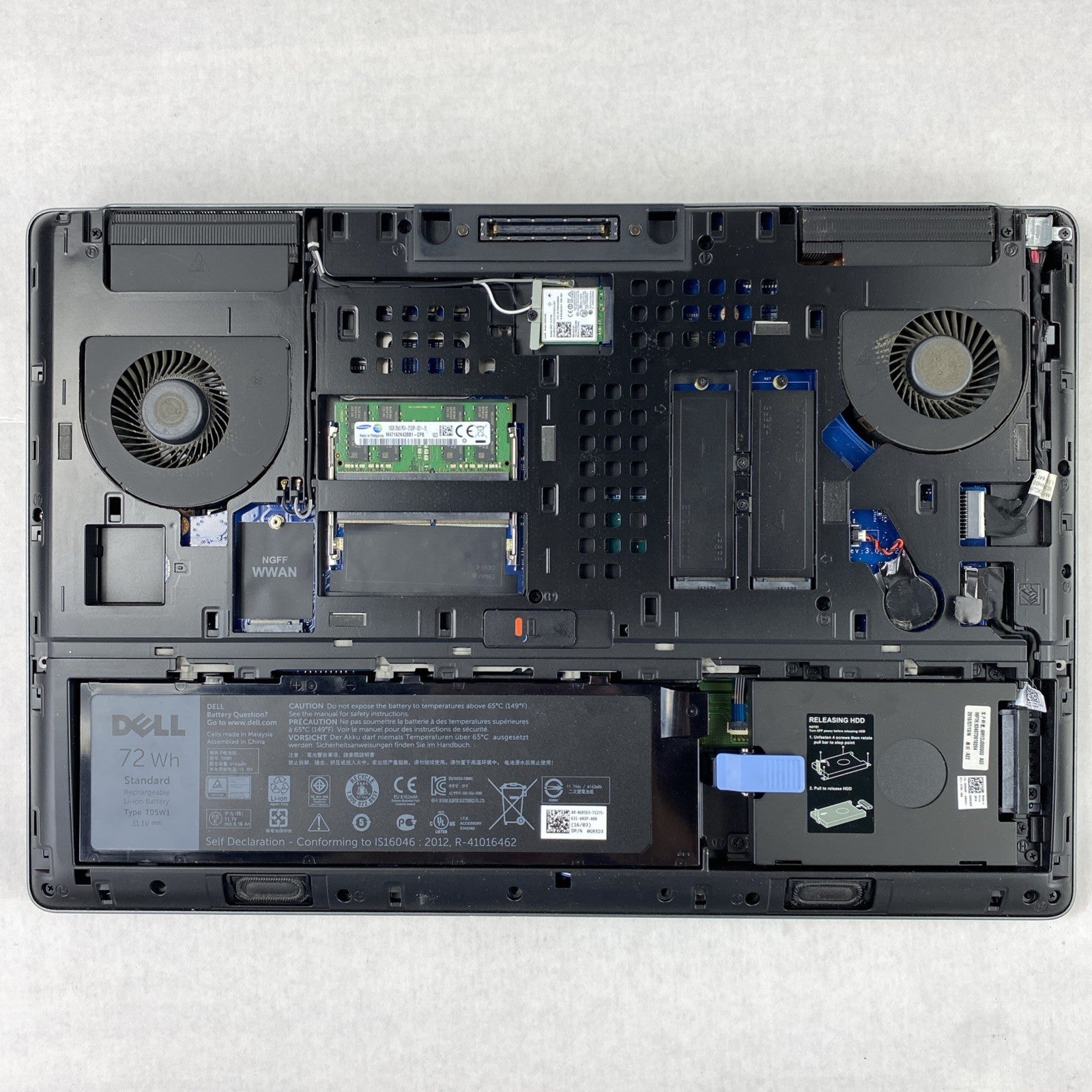 Dell Precision 7710 Intel Core i7-6920HQ 2.9GHz 16GB RAM 17.3" No HDD No OS