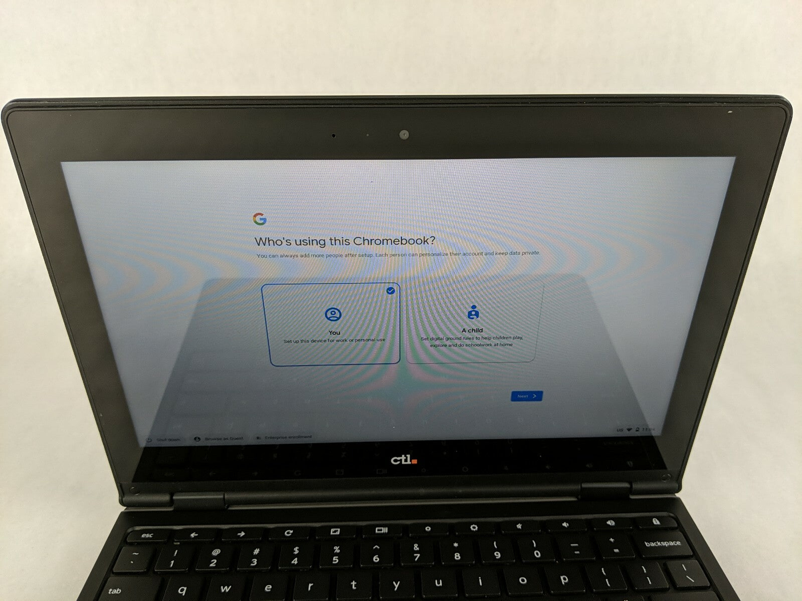 CTL J5 Chromebook 11.6" Touchscreen 4 GB RAM 16 GB eMMC NO CHARGER - Grade B