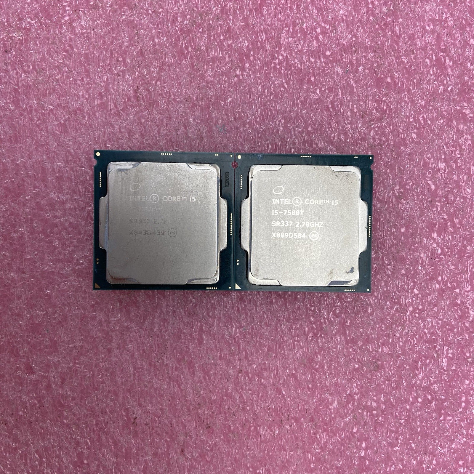 Intel Core i5-7500T SR337 2.7GHz Dekstop CPU lot of 2 5