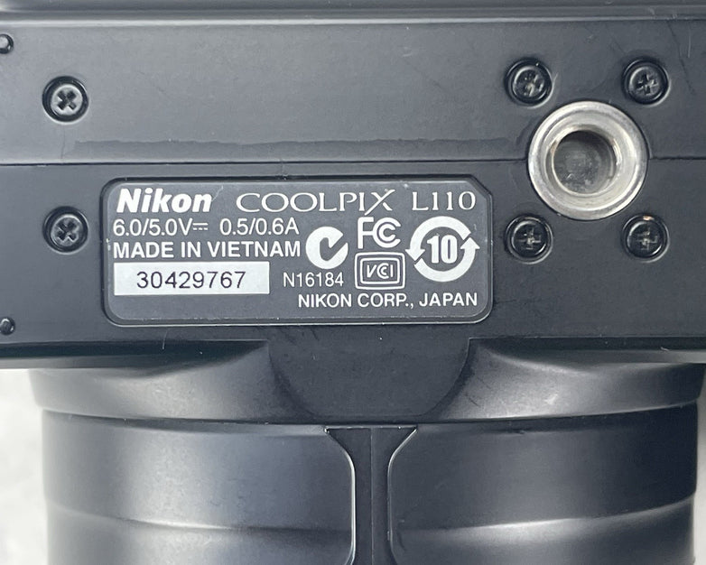 Nikon Coolpix L110 12.1MP Digital Camera Black Tested Camera Only