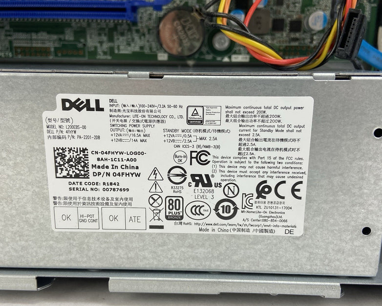 Dell Optiplex 7060 SFF Intel Core i7-8700 3.2 GHz No RAM No HDD No OS
