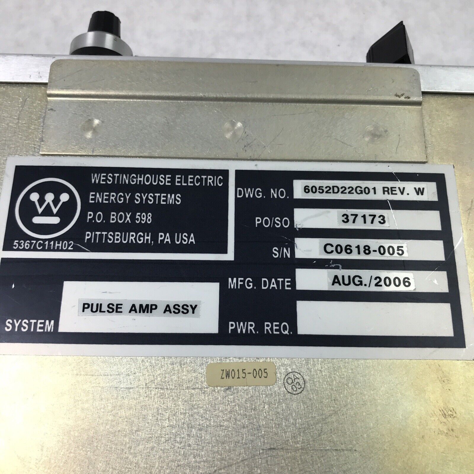 Westinghouse 6052D22G01 Pulse Amplifier