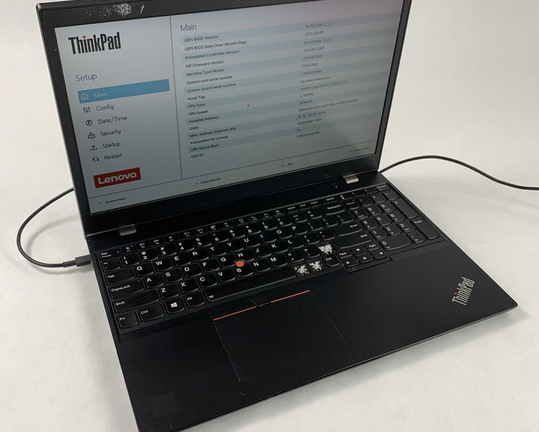 Lenovo ThinkPad L15 Gen 1 15.6" i5-10310U 1.70 GHz 16 GB Ram No OS No HDD No AC