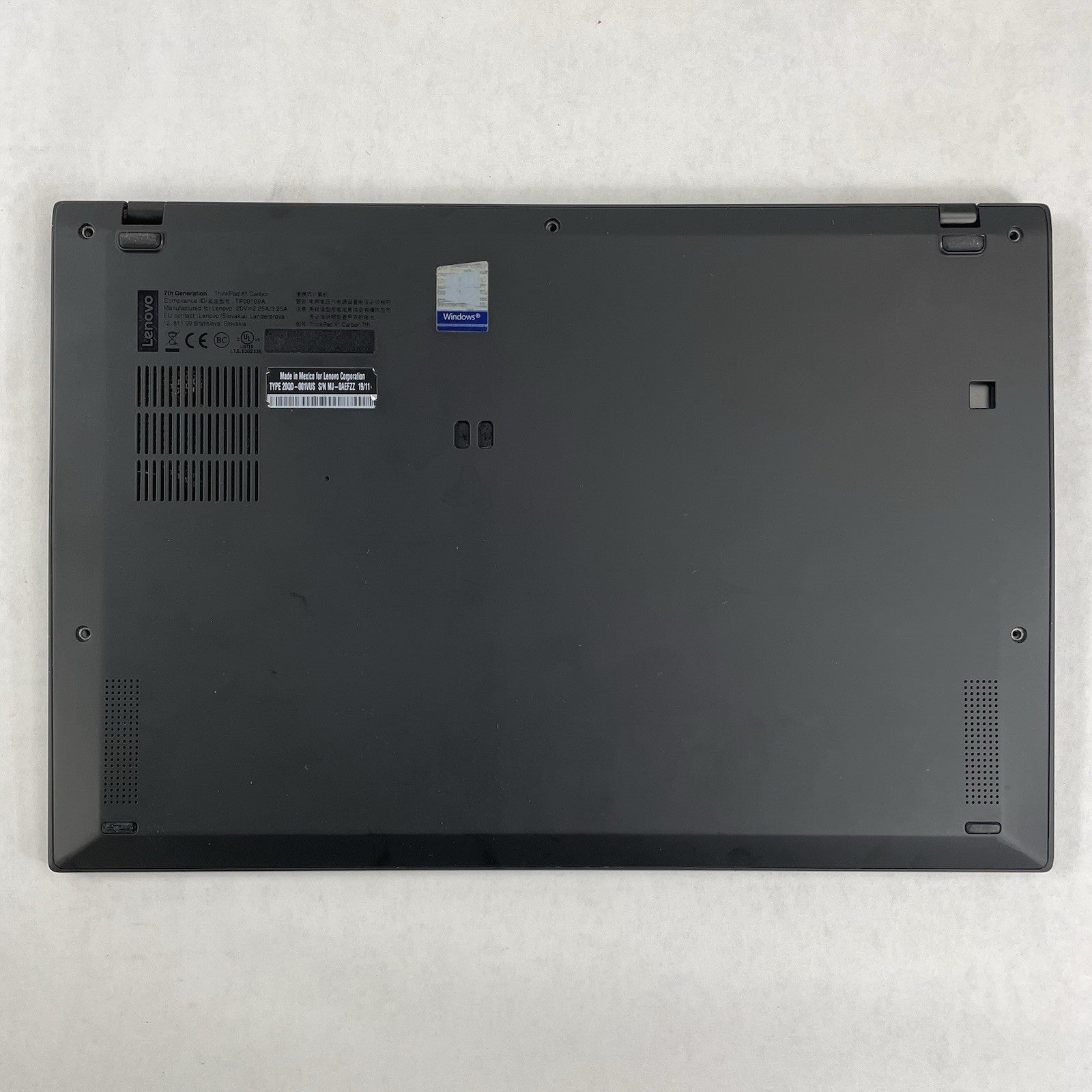 Lenovo ThinkPad X1 Carbon 7Gen i7-8565U 1.8GHz 16GB RAM No SSD/OS/AC/Batt - READ12