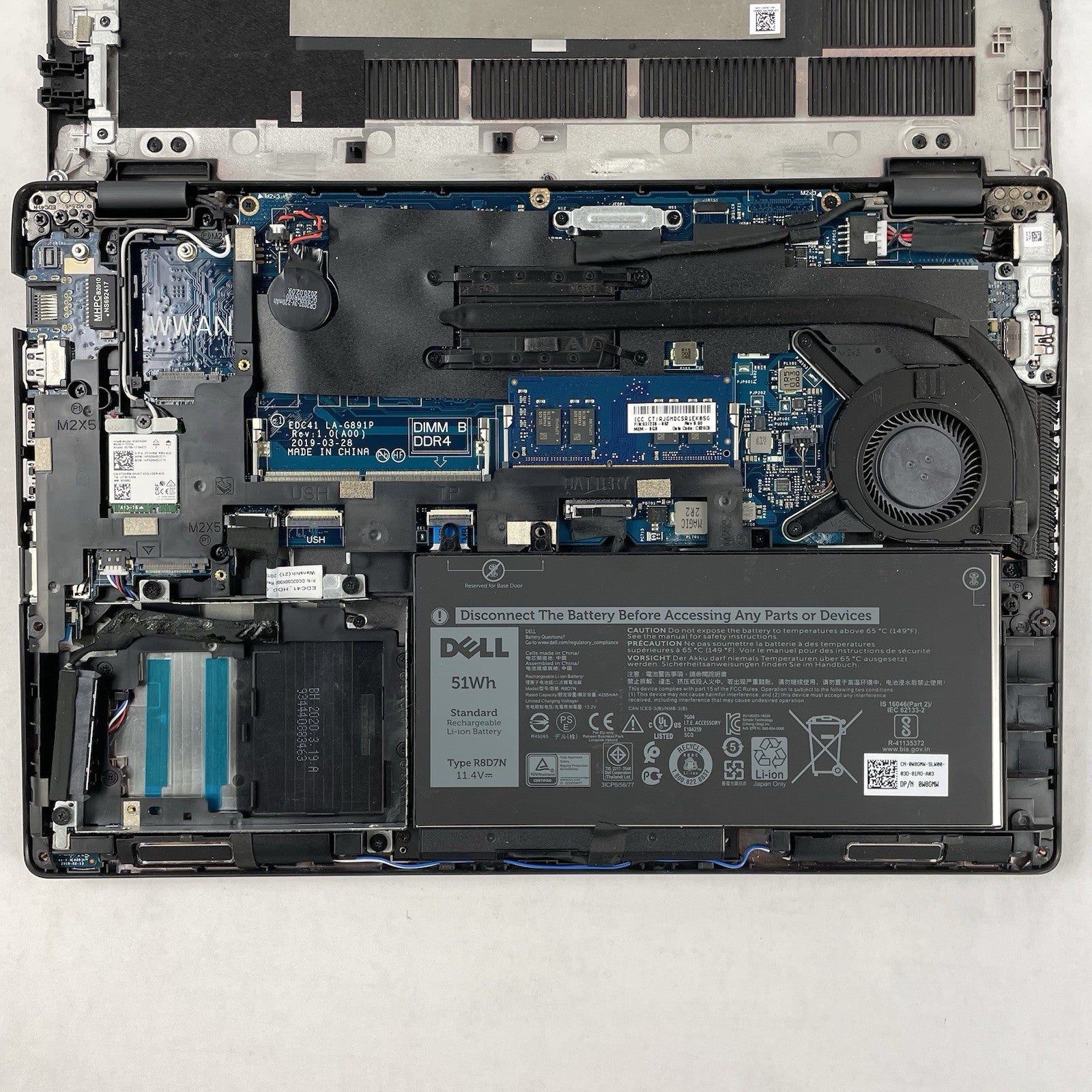 Dell Latitude 5400 14" i7-8665U 1.90 GHz 8 GB RAM No SSD/OS/AC18