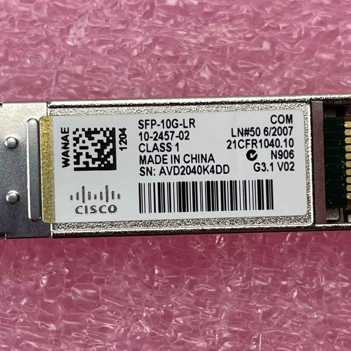 Cisco SFP-10G-SR Transceiver 10GBASE-SR 850nm SFP+ Lot of 144