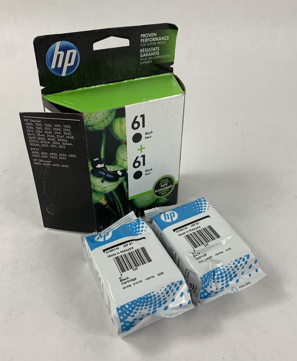 HP 61 + 61 Black Ink Cartridge Twin-Pack Exp. Jul 2021 - Open Box0