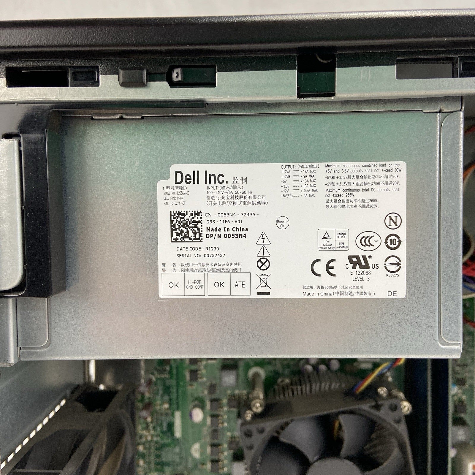 Dell Optiplex 390 MT Intel Core i3-2120 3.3GHz 4GB RAM No HDD No OS9
