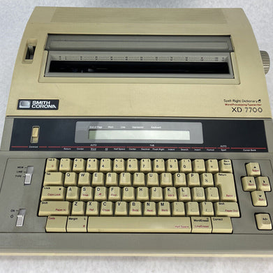 Smith Corona Electric Typewriter XD 7700 Word Processor Dictionary