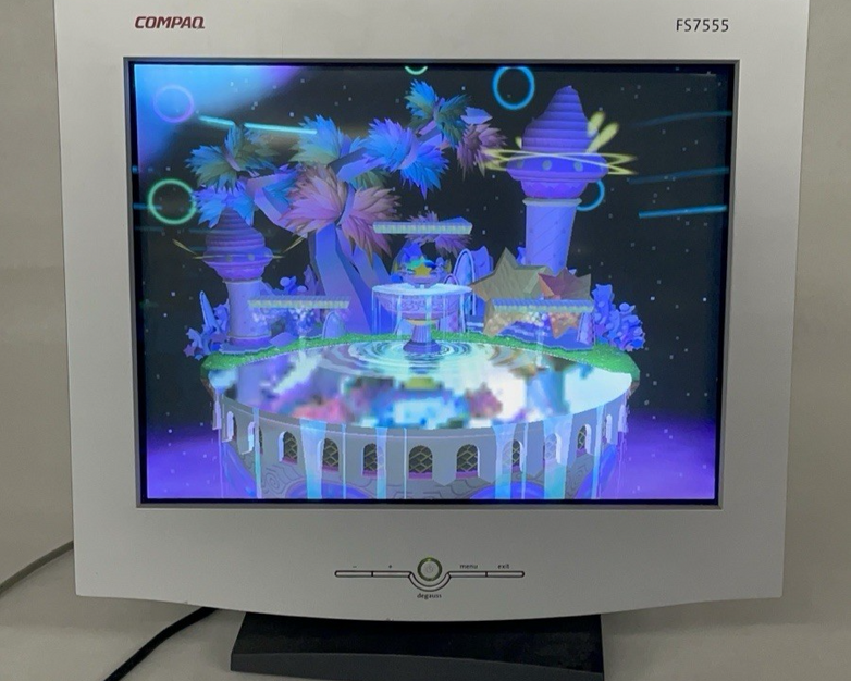 Compaq FS7555 17" CRT Monitor Tested Working