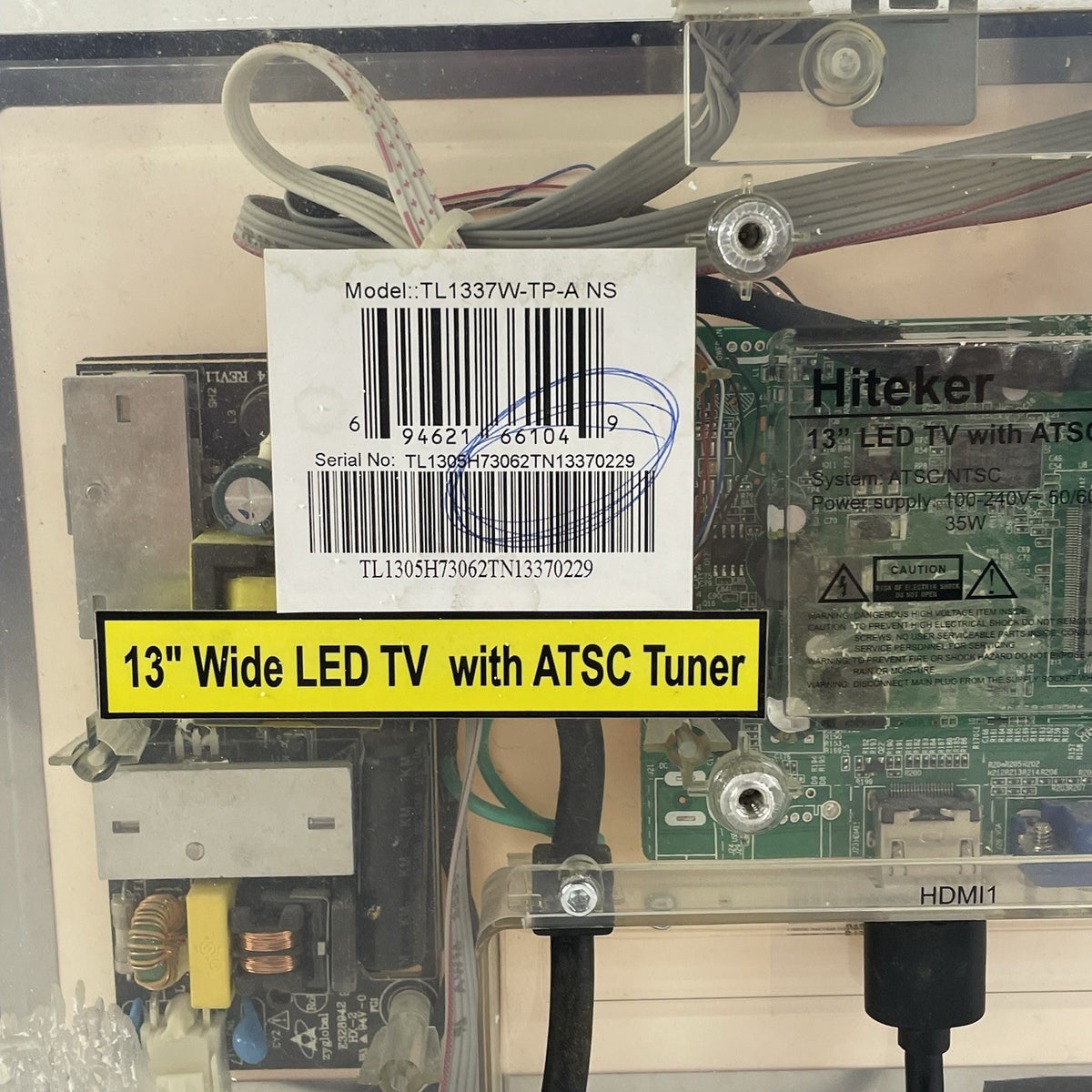 Hiteker 13” TL1337W-TP-A LED TV/Monitor - Tested3