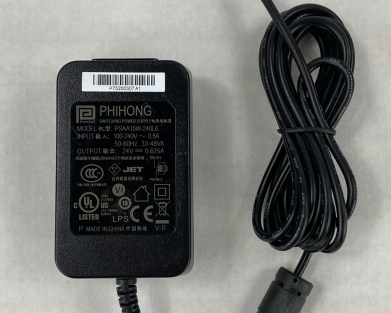 Phihong PSAA15W-240L6 24V 0.625A 15W Power Supply Lot of 5