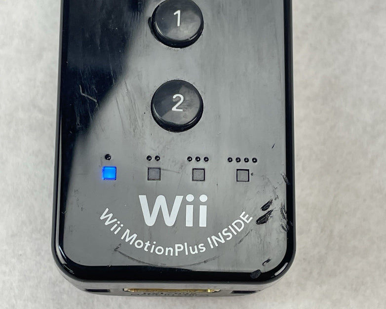 Nintendo Black Motion Plus Wii Controller OEM RVL-036