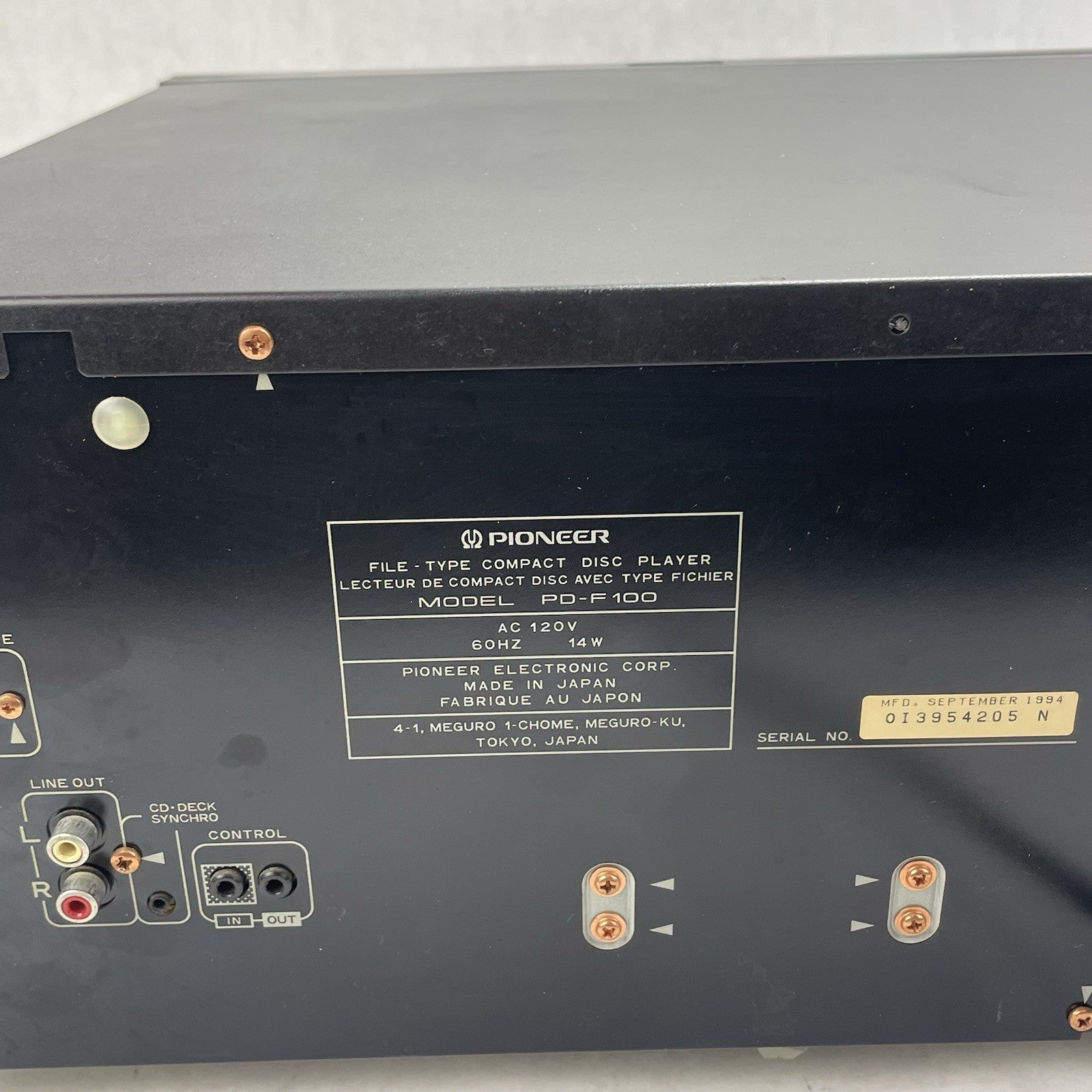 Pioneer PD-F100 100-Disc CD Changer Player For Parts8