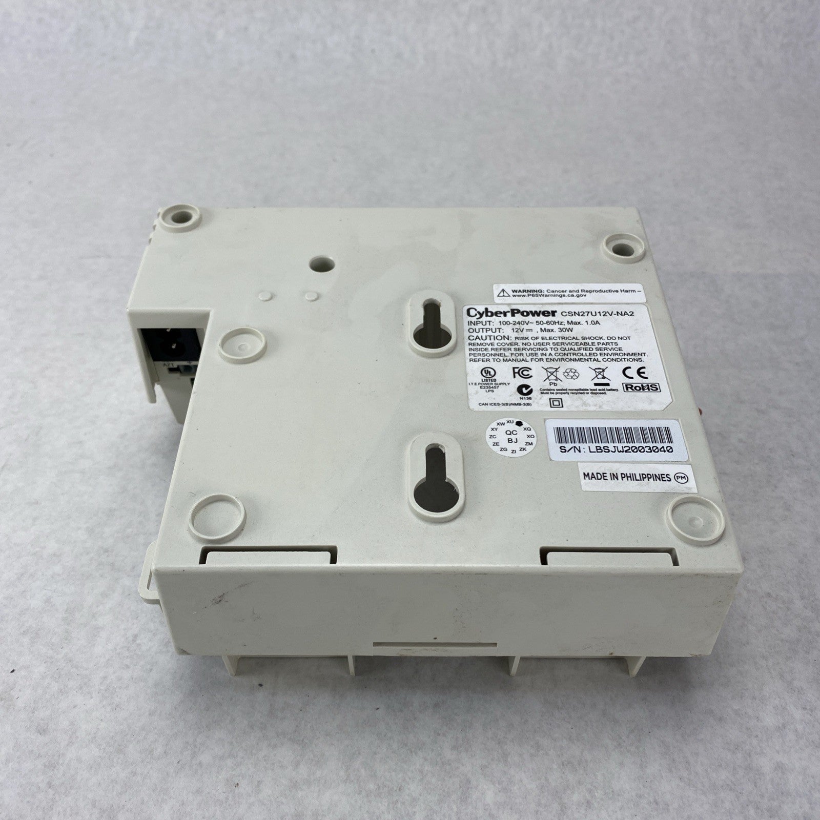 Cyber Power CSN27U12V-NA2 12V Power Supply No Battery No Front Battery Cover8