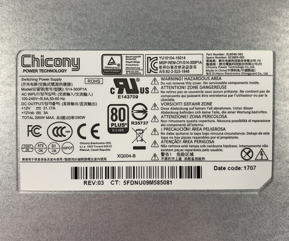 Chicony S14-300P1A 290W Switching Power Supply