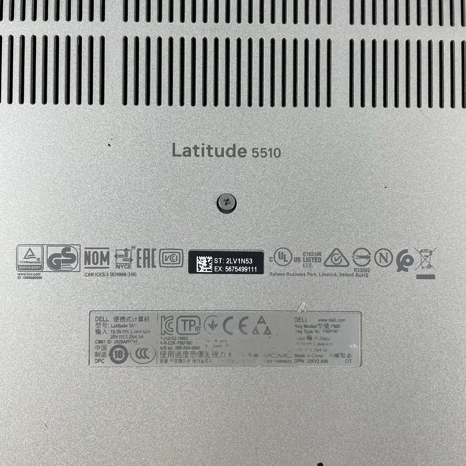 Dell Latitude 5510 15.6" i5-10210U 1.60 GHz 8 GB RAM No SSD/OS/AC/Batt - Worn16