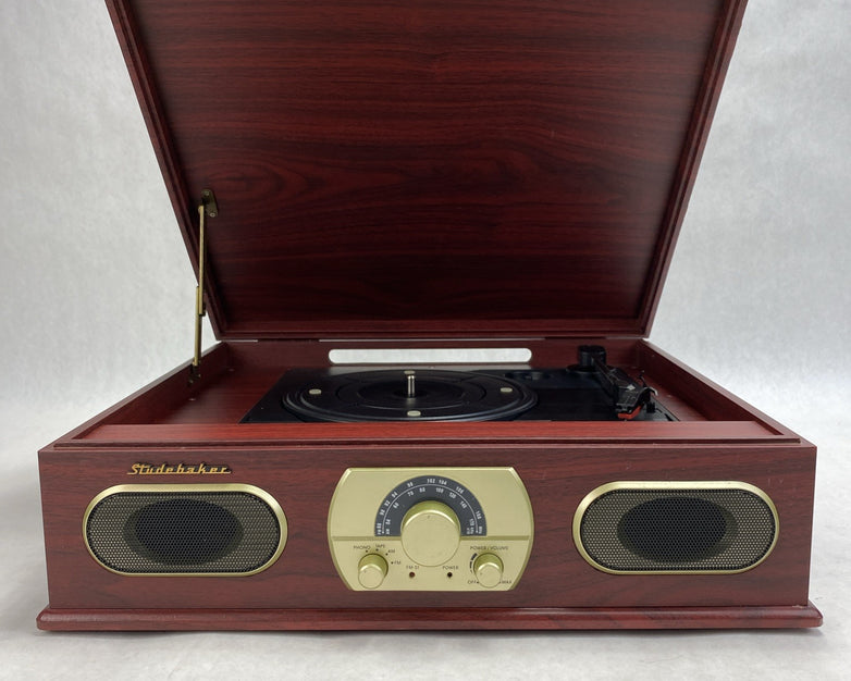 Studehaker SB6052 Turntable FM/AM stereo Receiver Cassette Player
