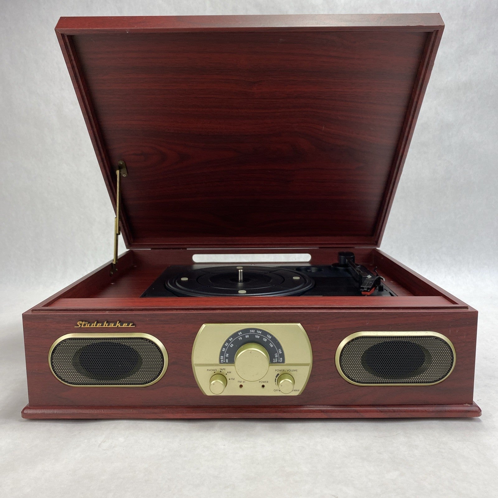 Studehaker SB6052 Turntable FM/AM stereo Receiver Cassette Player5
