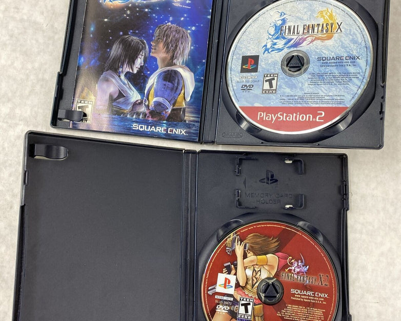 PS2 Final Fantasy X  + FF X-2 for Sony PlayStation 2 Bundle