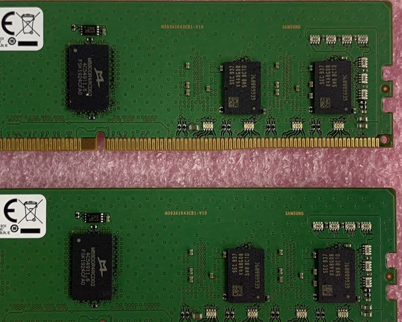 Samsung M393A1K43BB1-CTD6Y 8 GB 1x8GB DDR4-2666 Computer Memory Ram Lot of 2x