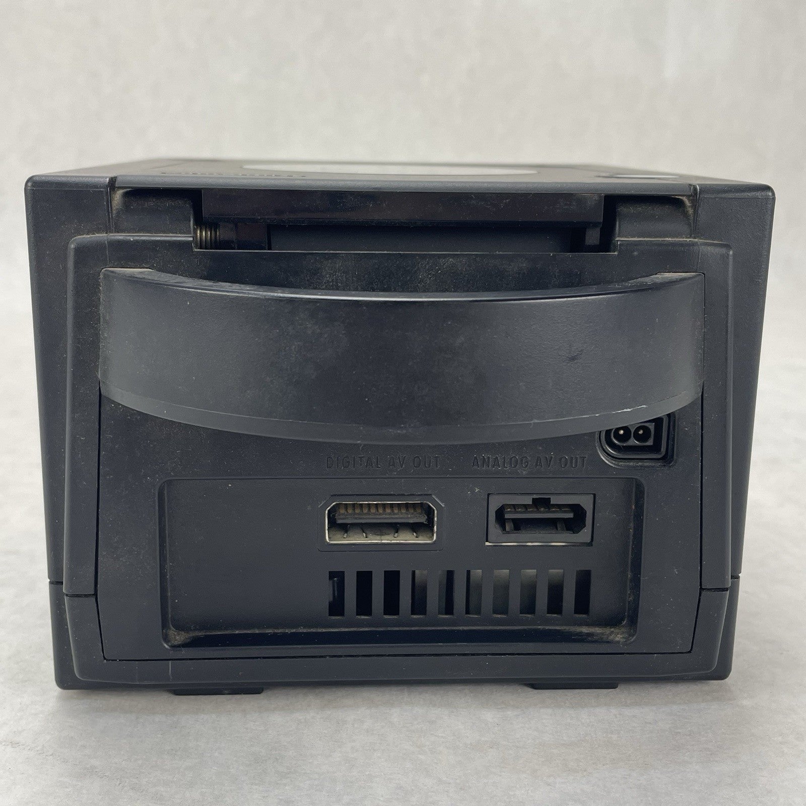 Nintendo GameCube DOL-001 Black Tested For Parts Sticky Open Button2