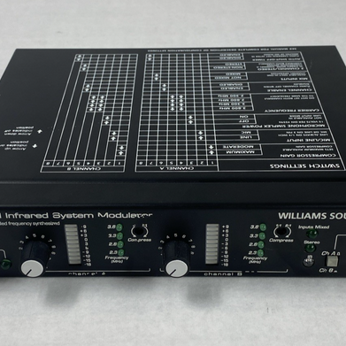 Williams Sound MOD 232 Two Channel Infrared System Modulator Untested