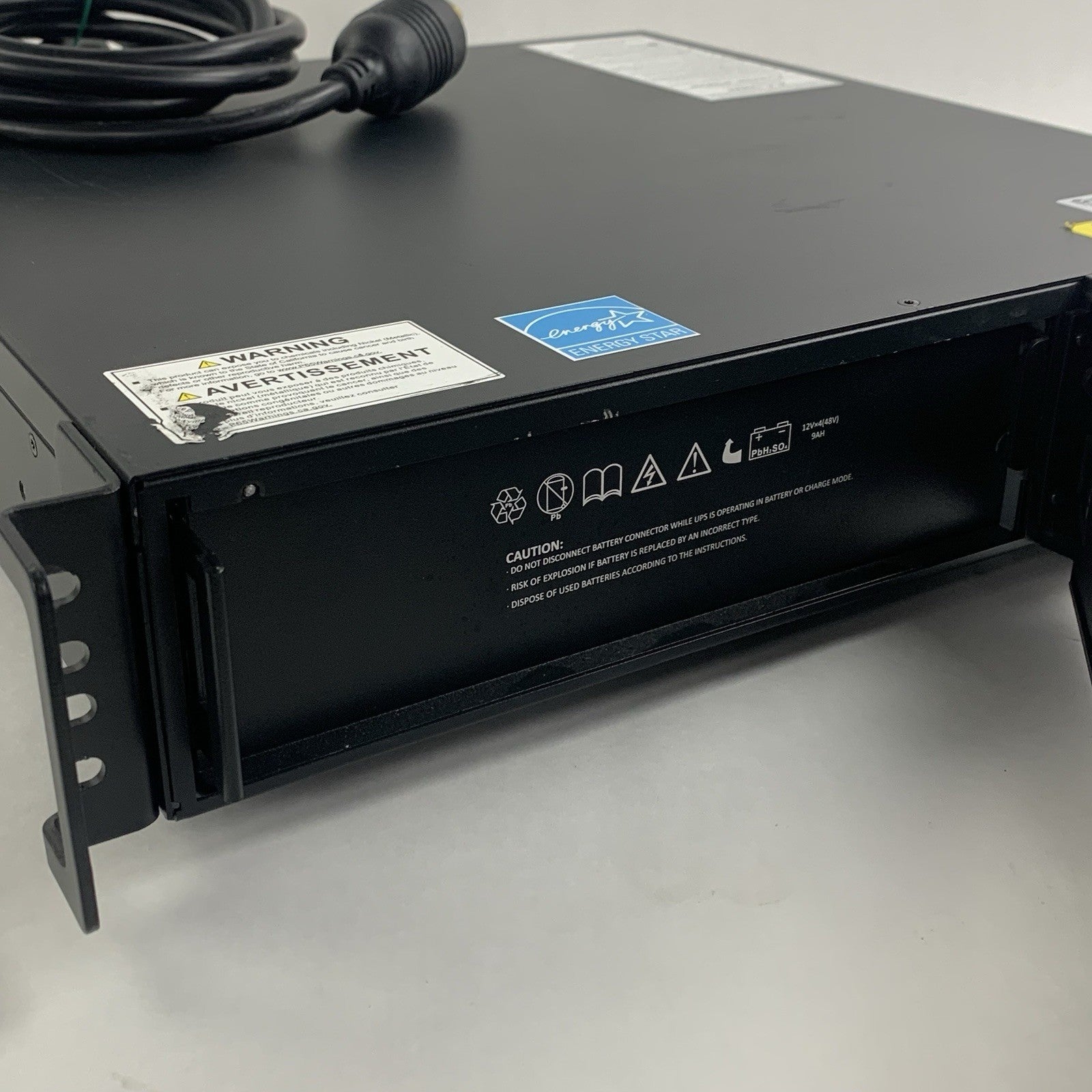 Liebert Vertiv GXT5-2000LVRT2UXL 2000VA 125V Rack UPS Tested Missing Door No Bat4