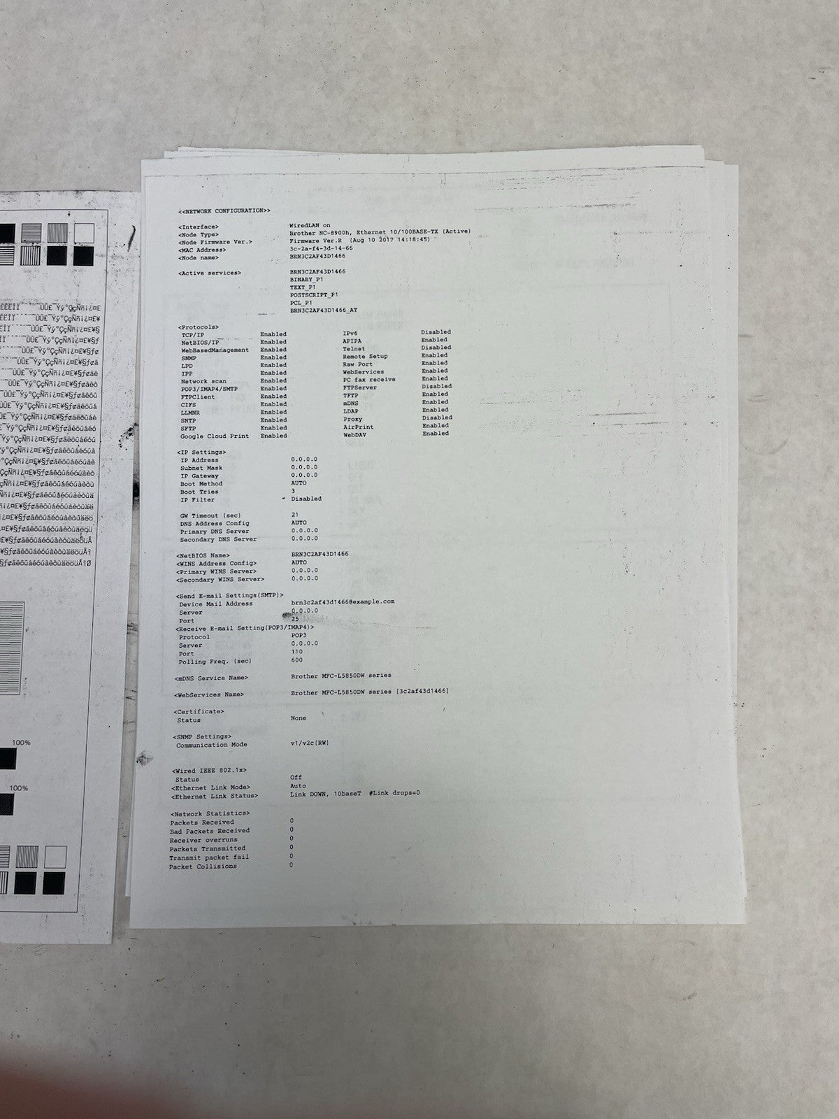 Brother MFC-L5850DW Monochrome Laser All-In-One Printer For Parts21