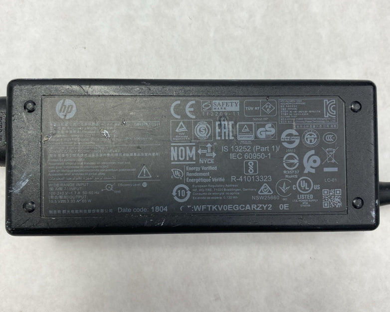 HP PPP009C 65W 19.5V 3.33A 4.5mm Laptop AC Adapter w/ Power Cord - Lot of 6