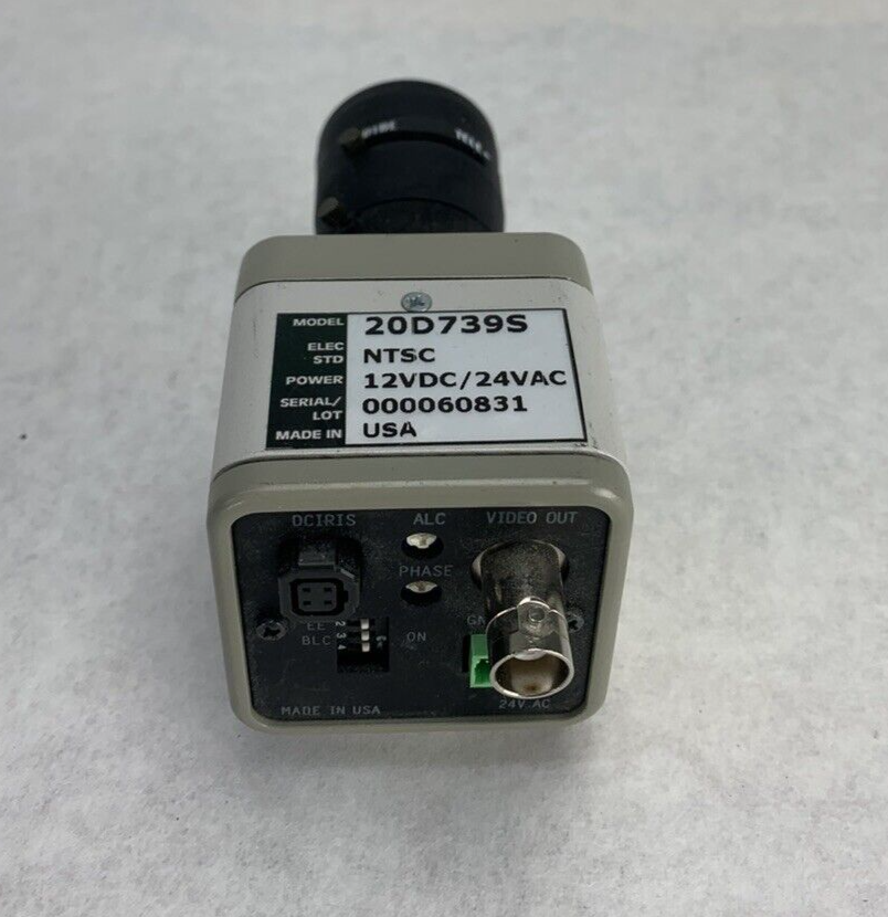 Sanyo 20D739S Color Camera with Rainbow L3.3-8mm Lens For Parts or Repair