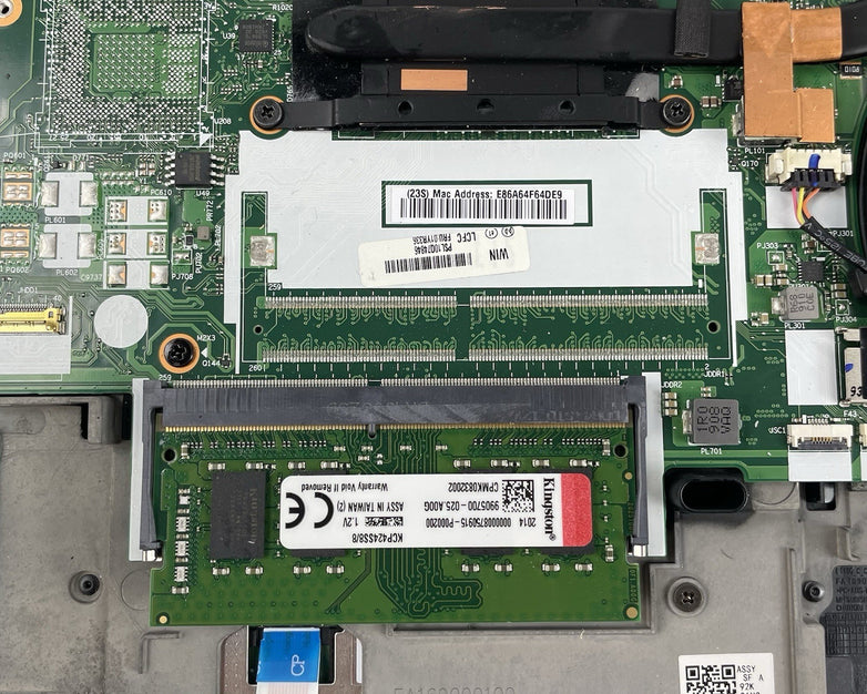 Lenovo ThinkPad T480 14" i5-8350U 1.70 GHz 8 GB RAM No SSD/OS/AC - Missing DIMM