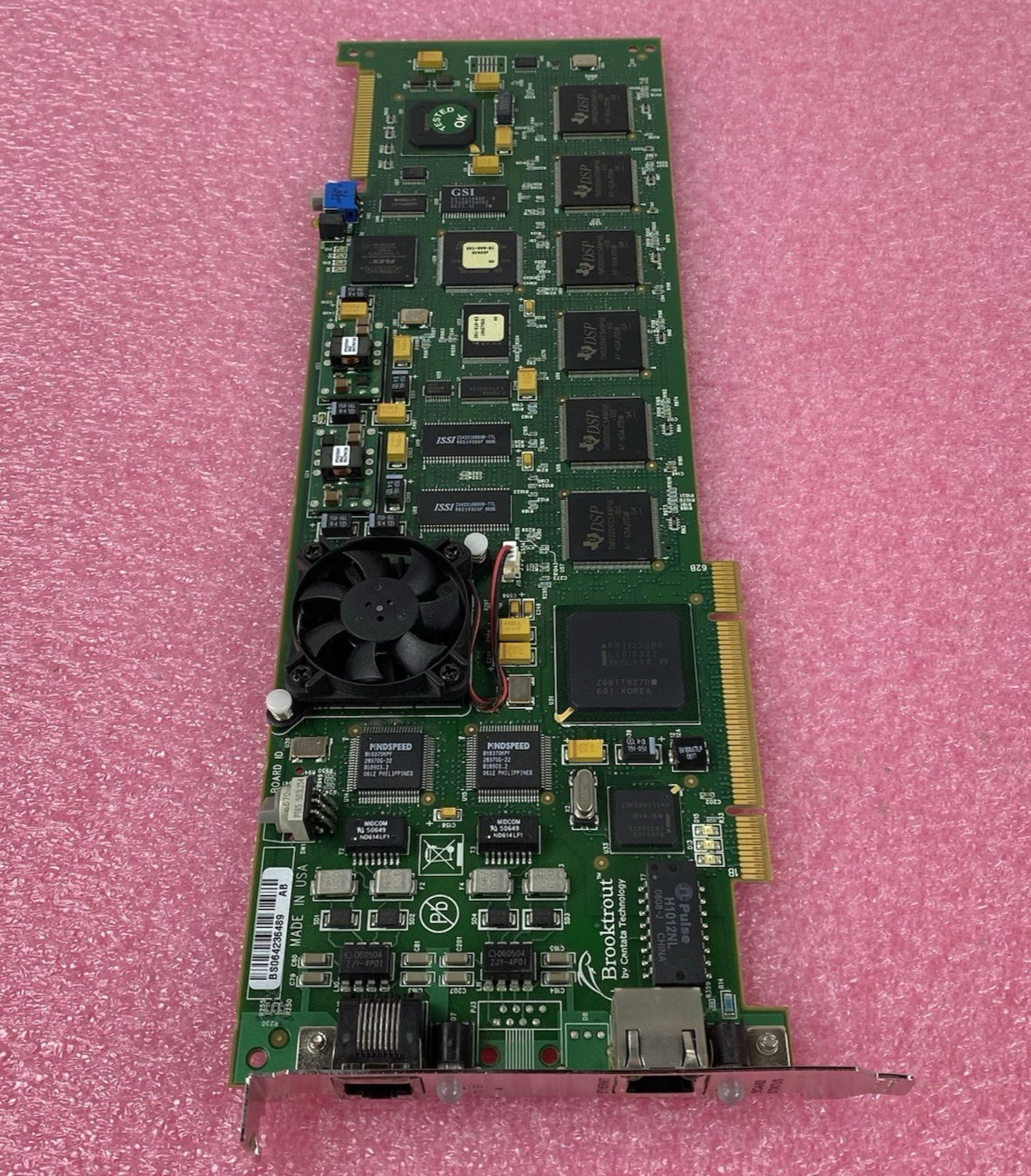 Brooktrout TR1034+P4H C01-1175JP-L01-0405 PCI Ethernet Fax Board
