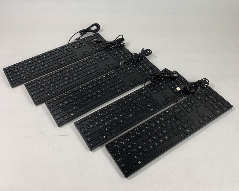 HP HSA-P010K L96909-001 320K USB-Wired Desktop Keyboard (Lot of 5)