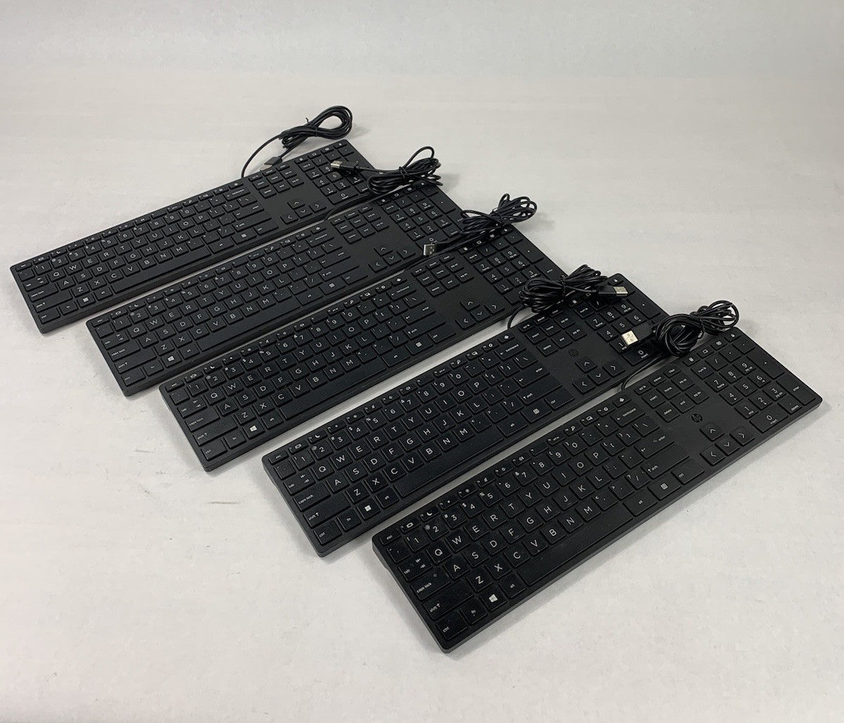 HP HSA-P010K L96909-001 320K USB-Wired Desktop Keyboard (Lot of 5)