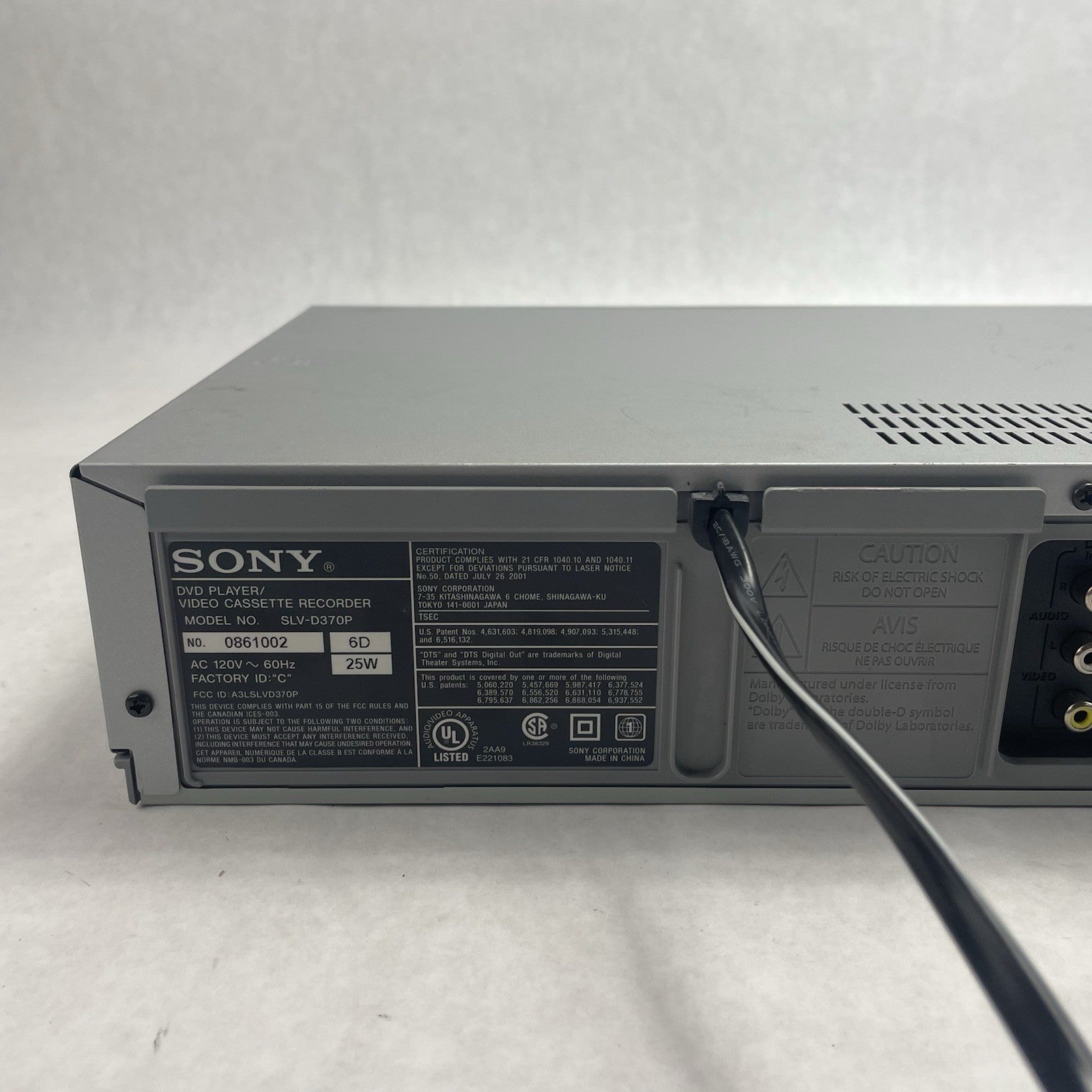 Sony SLV-D370P DVD VCR Player Tested Working9