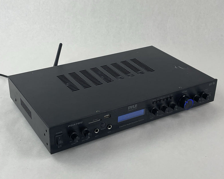 Pyle Home Amplifier Receiver 200W Digital AUX FM Antenna PDA7BU For Parts