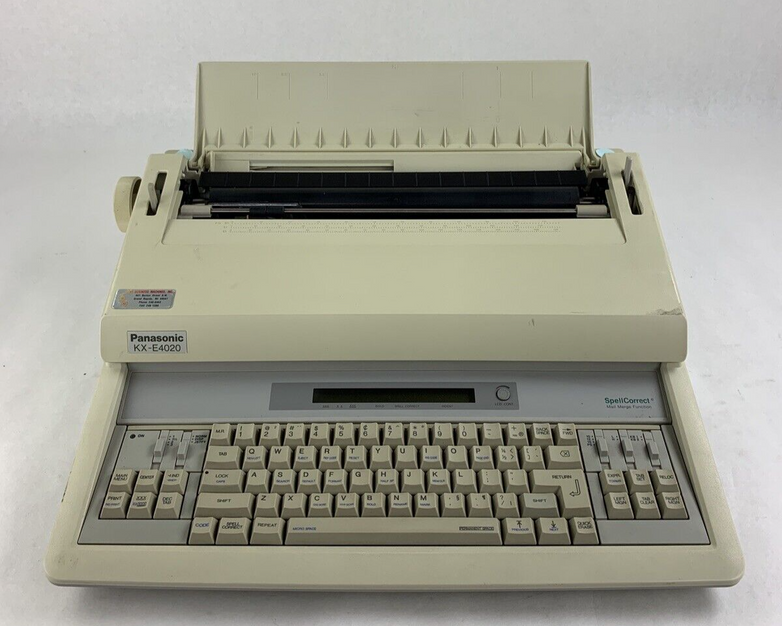 Vintage Panasonic Electronic Typewriter KX-E4020 Bad Roller Still Types