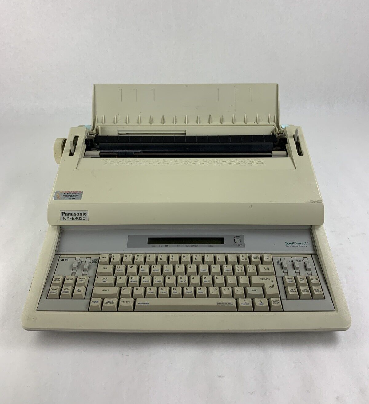 Vintage Panasonic Electronic Typewriter KX-E4020 Bad Roller Still Types