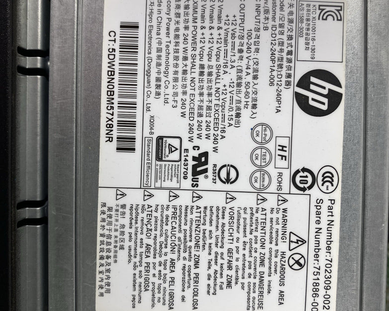 HP ProDesk 600 G1 SFF Intel Core i3-4160 3.6GHz 2x4GB RAM No HDD No OS