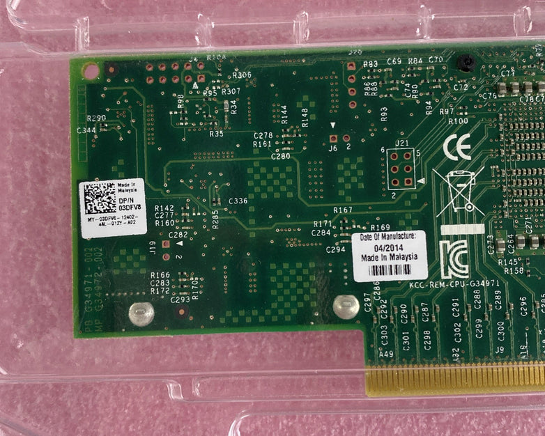 Dell KCC-REM-CPU-G34971 Dual-Port Intel 10GbE PCIe Network Adapter Card Lot of 3