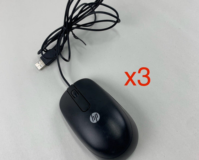 Lot of 3 HP MSU1158 Wired Mouse 672654-001