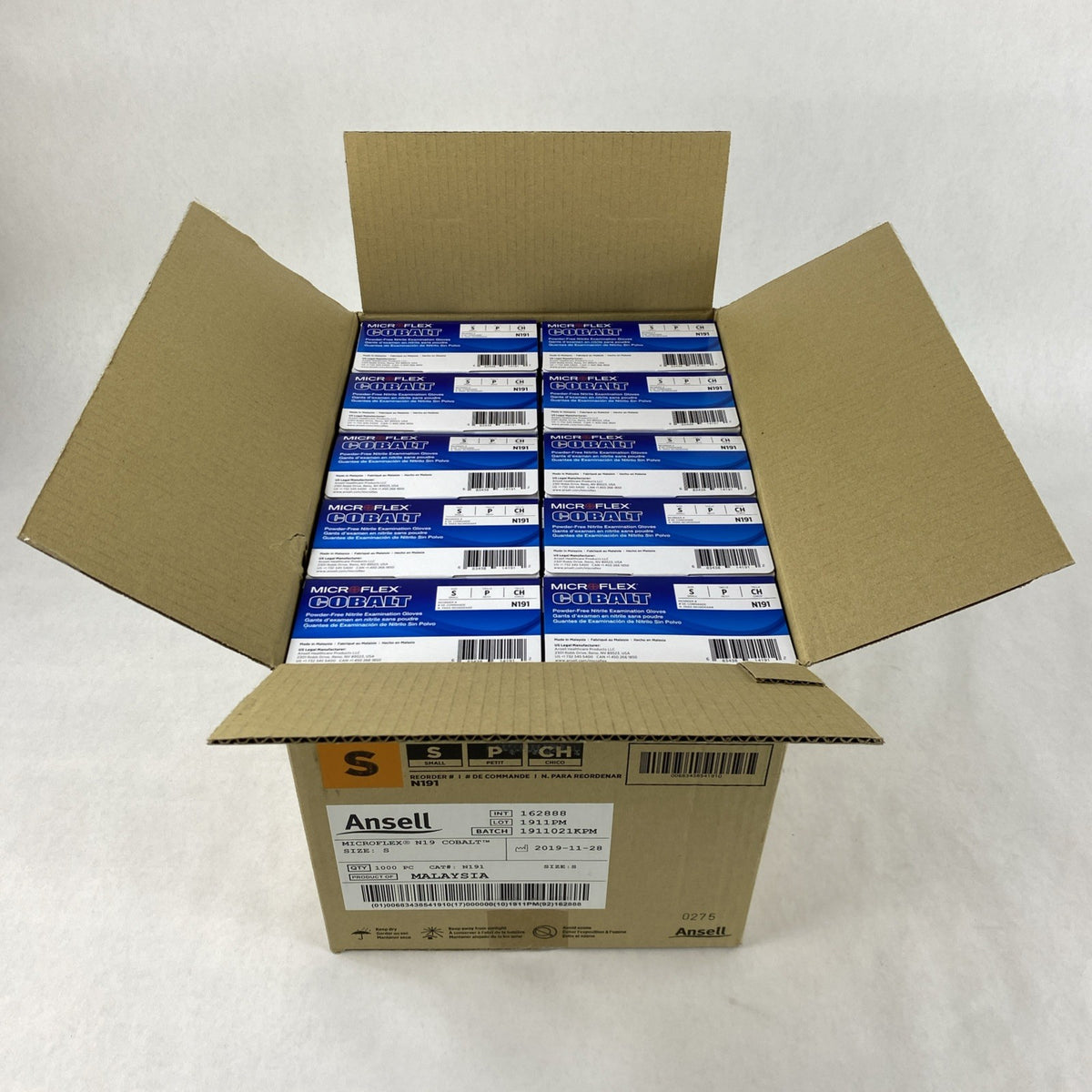 Ansell Cobalt N191 Powder Free Nitrile Examination Gloves Small - 1000 Count4