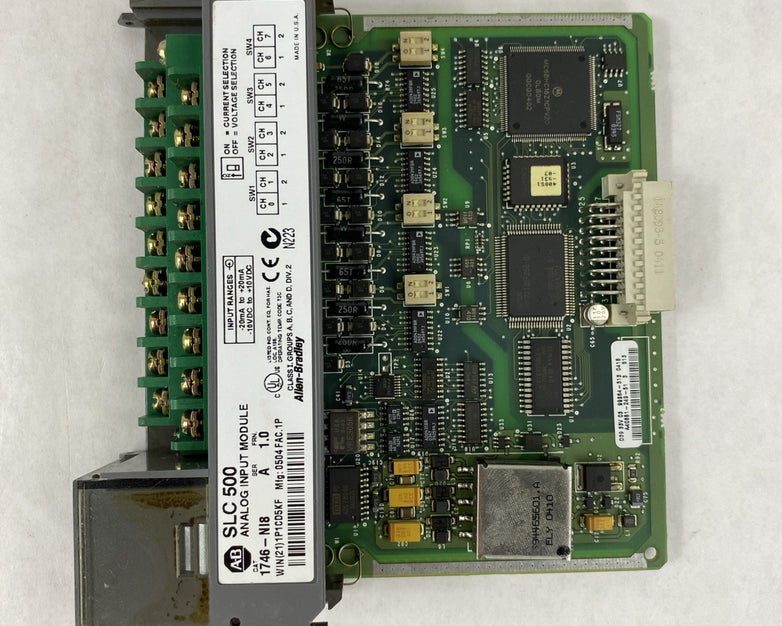 Allen-Bradley SLC500 Analog Input Module 1746-NI8 Ser. A FRN 1.0 - Untested
