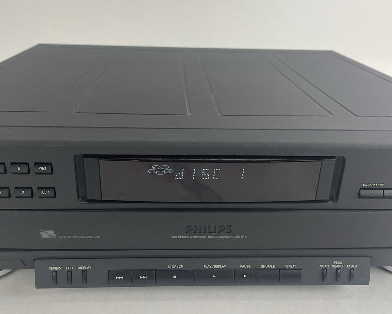 Philips CDC-916 5 Disc CD Player 900 Series Compact Disc Changer Vintage 1995