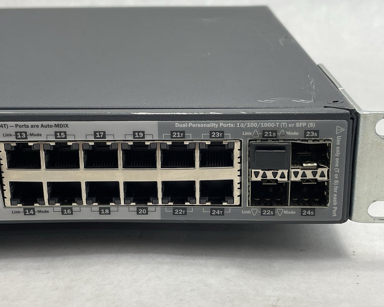 HP ProCurve J9145A 2910AL-24G 24 Port Gigabit Switch Tested & Reset