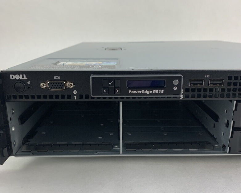 Dell PowerEdge R515 Server 1x Opteron 4310 EE  2.2 GHz 32 GB RAM No HDD No OS